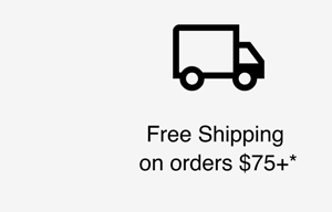 Free shipping on orders 75+