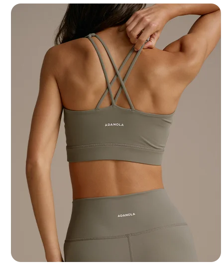 Ultimate Cross Back Bra - Olive Green