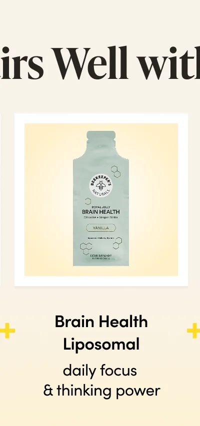 Pairs well with.... Brain Health Liposomal daily focus & thinking power