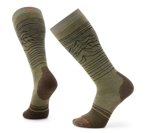 Snowboard Iguchi Pattern Over The Calf Socks
