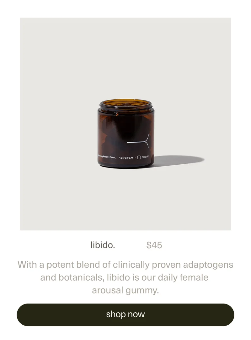 libido. | $45 | With a potent blend of clinically proven adaptogens and botanicals,&nbsp;libido is our daily female arousal gummy. | shop libido