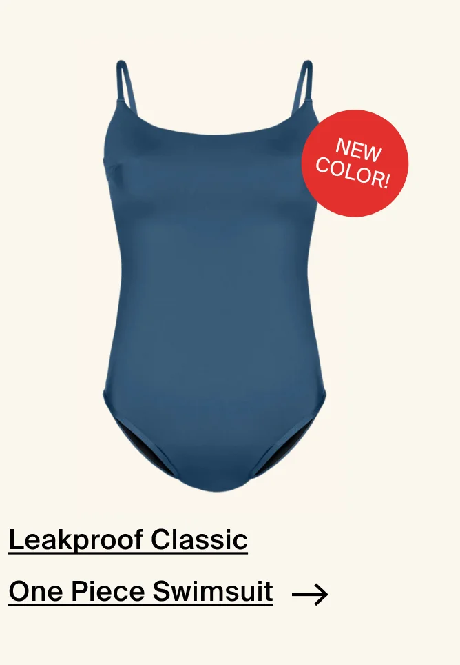 Leakproof Classic One Piece. Swimsuit.
