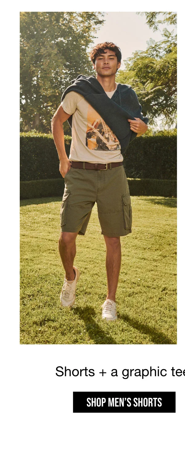 DREAM Team | Shorts + a graphics tee. Name a better duo. | SHOP MEN'S SHORTS