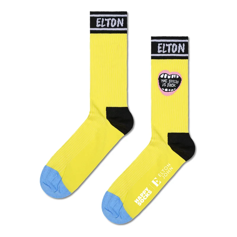 Elton John The Bitch Is Back Sock