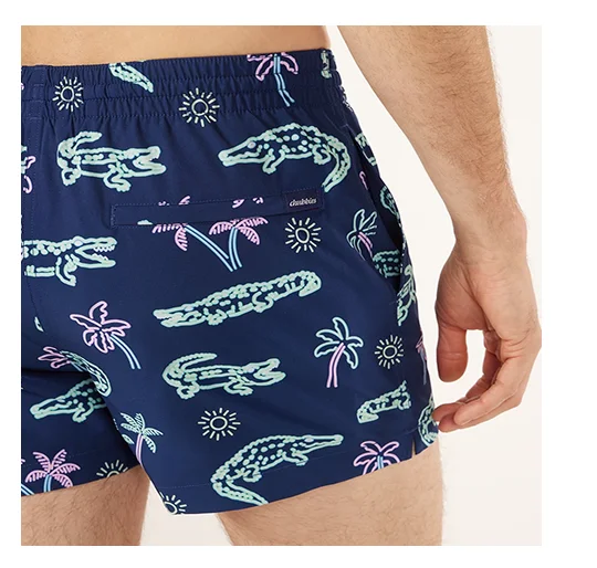 Classic Swim Trunk: The Neon Glades 4"