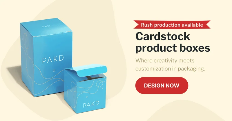 Cardstock Product Boxes