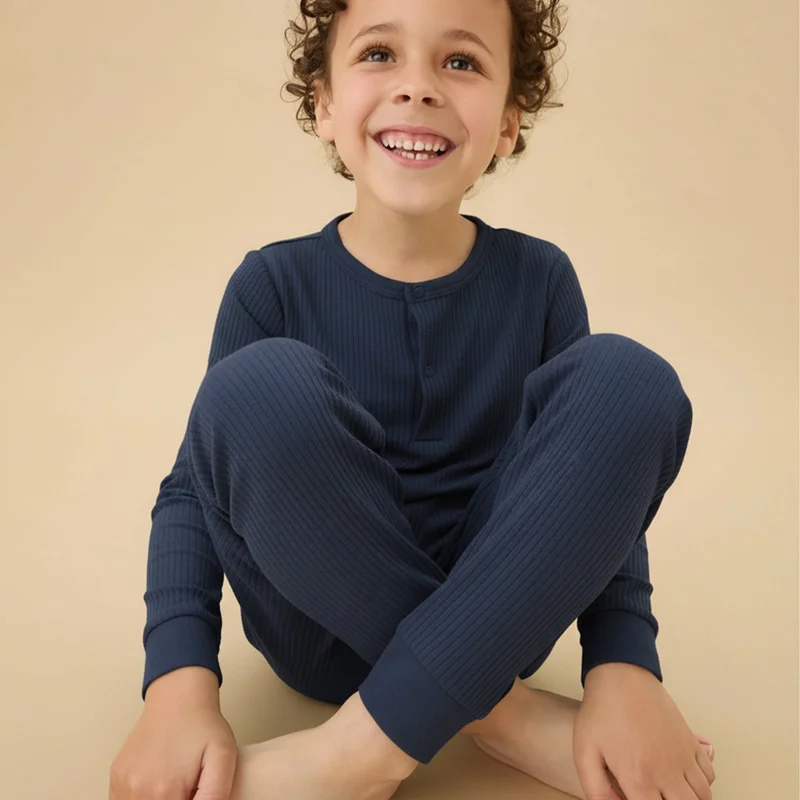 Image of Ribbed Pajama Set