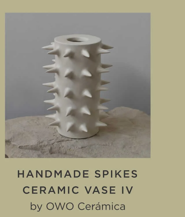 Handmade Spikes Ceramic Vase IV