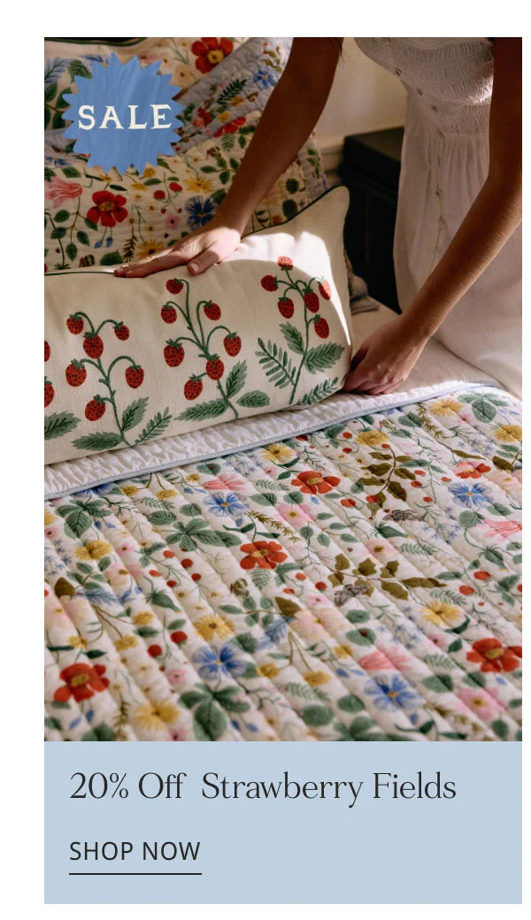 20% Off Strawberry Fields- Shop Now