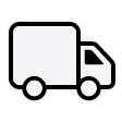 Delivery truck icon, indicating easy delivery