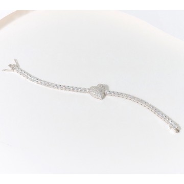 Diamonique x Jennifer Miller Tennis Line Bracelet, Sterling Silver