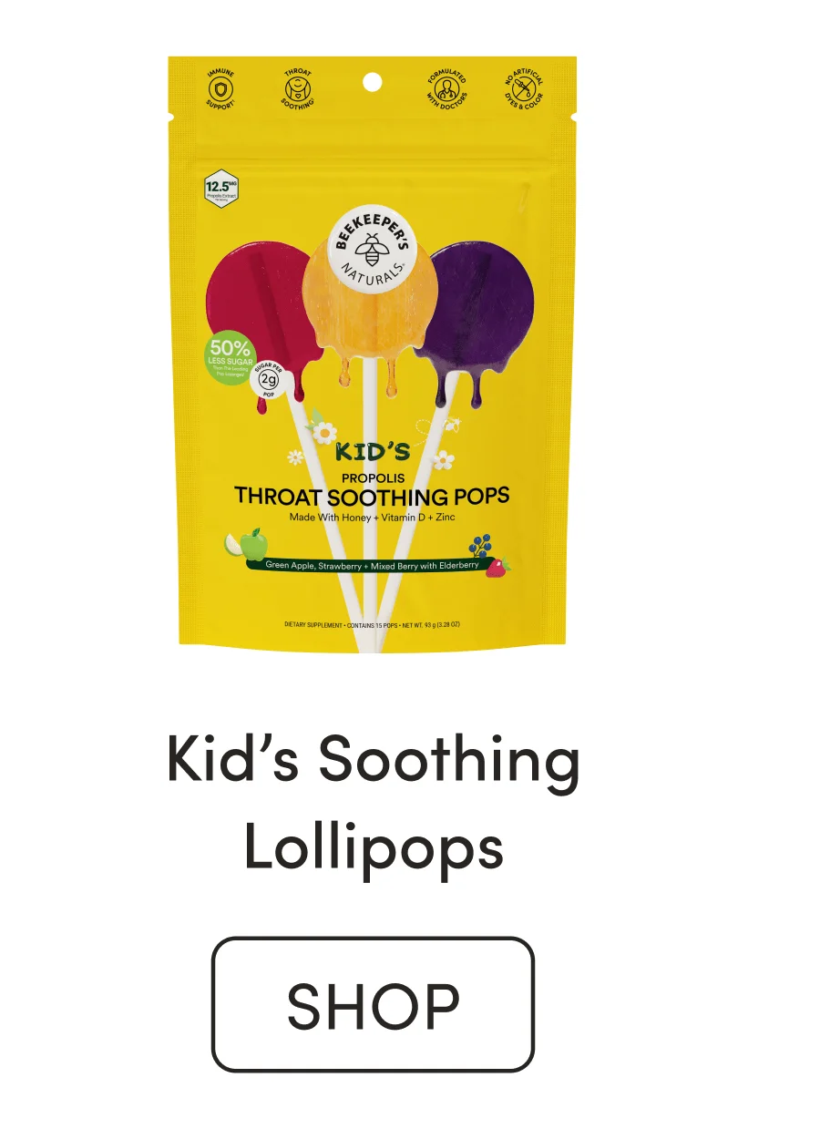 kid's Throat Soothing Lollipops