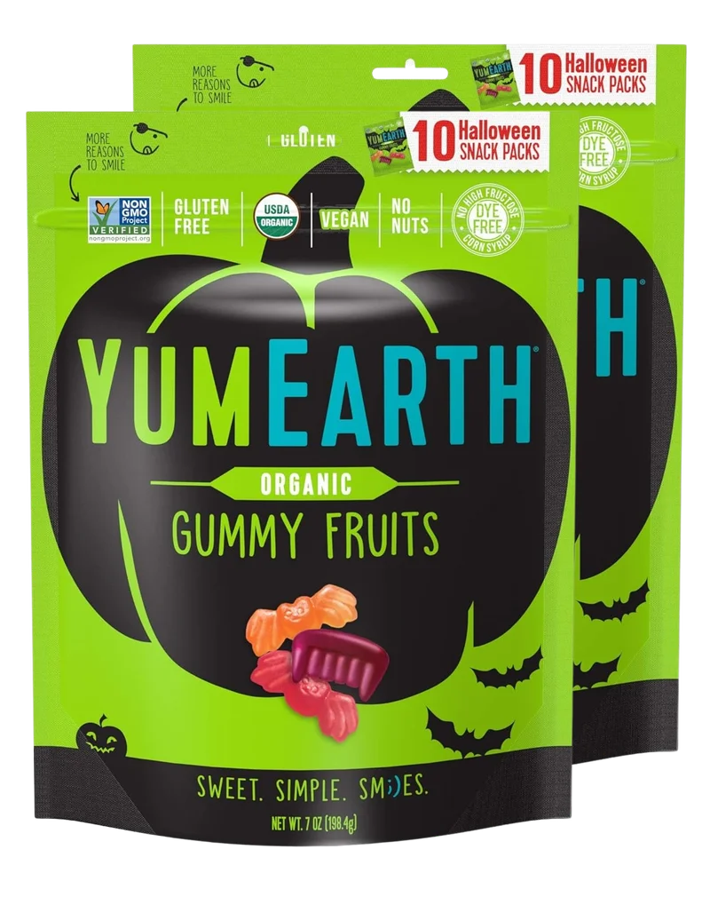 Image of YumEarth Organic Gummy Fruits - Halloween Snack Pack (20 CT)