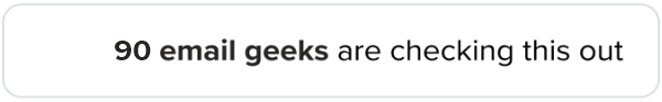 Join the email geeks checking this out.