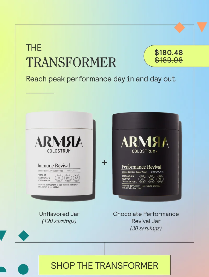THE TRANSFORMER  Unflavored Immune Revival Jar (120 servings) Performance Revival Jar (30 servings)