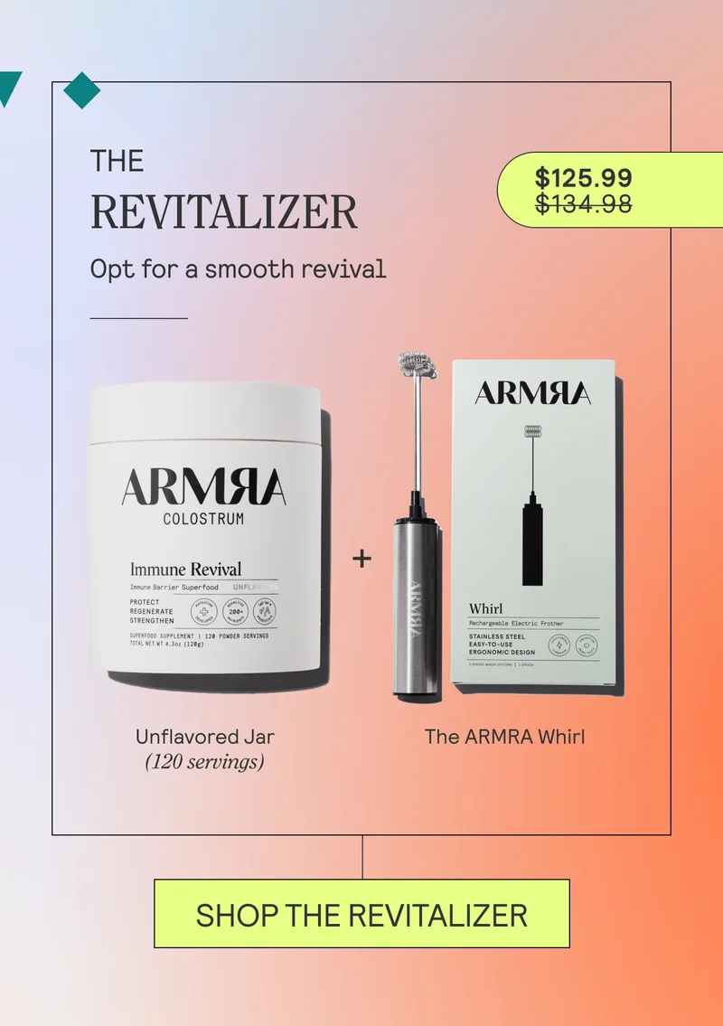 THE REVITALIZER  Unflavored Immune Revival Jar (120 servings) The ARMRA Whirl