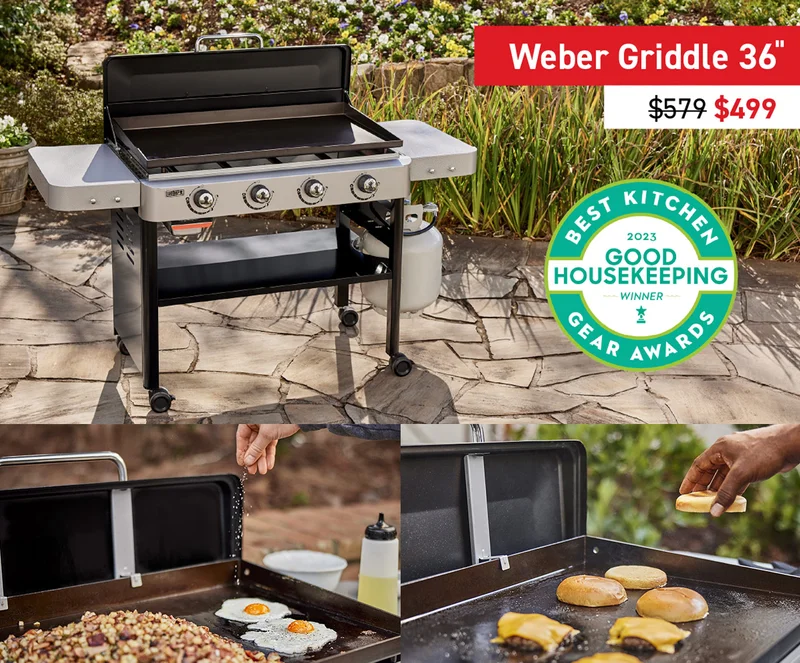 image link to the Weber Griddle 36in