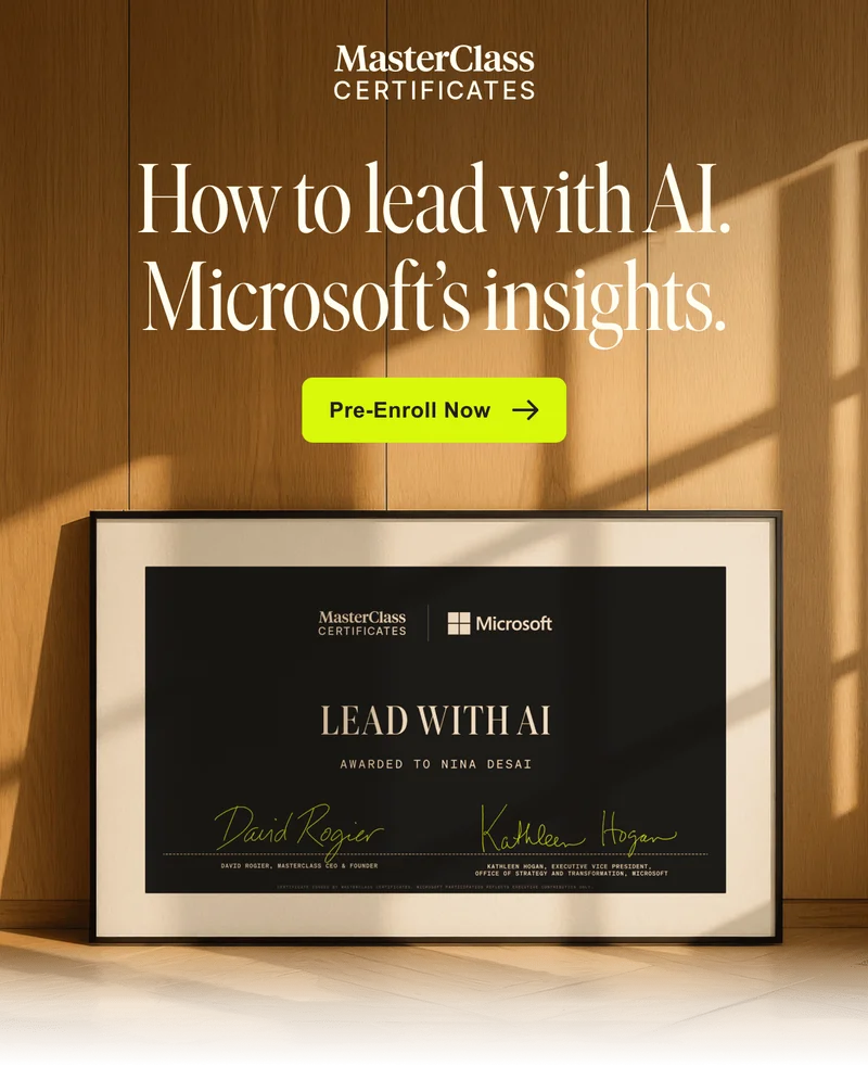 How to lead AI. Microsoft’s insights. - Pre-Enroll Now