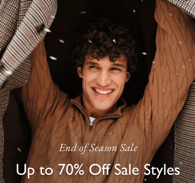 End of season sale Up to 70% off sale styles