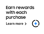 Earn rewards with each purchase Learn more