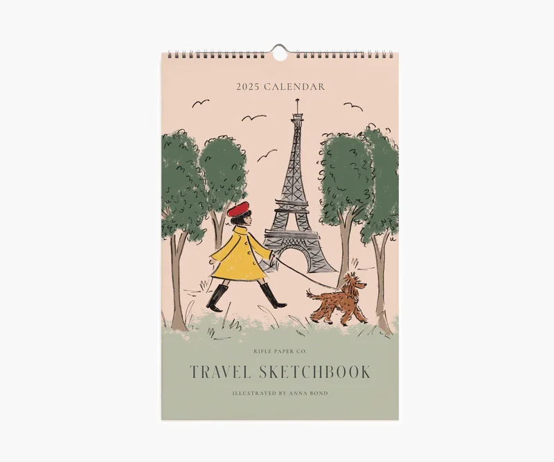 Image of 2025 Wall Calendar - Travel Sketchbook