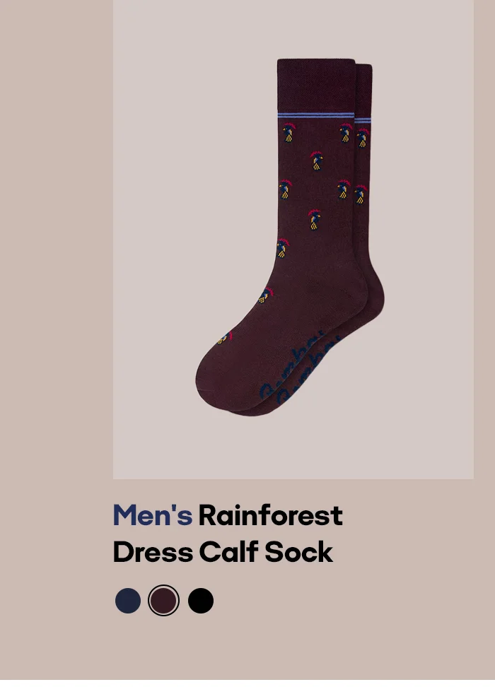Men's Rainforest Dress Calf Sock
