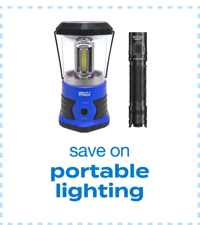 Save on Portable Lighting