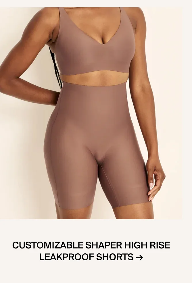 Customizable Shaper High Rise Leakproof Shorts →