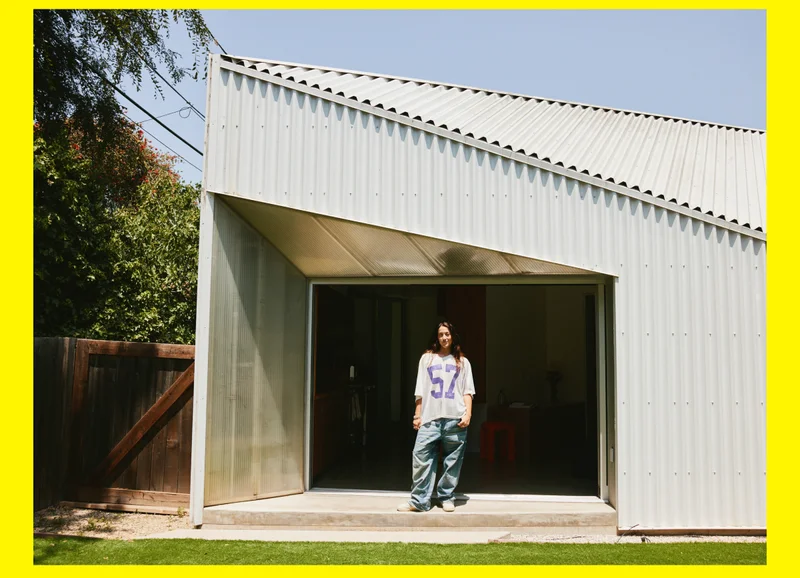 Pictured: Josie in the backyard of her Los Angeles home.