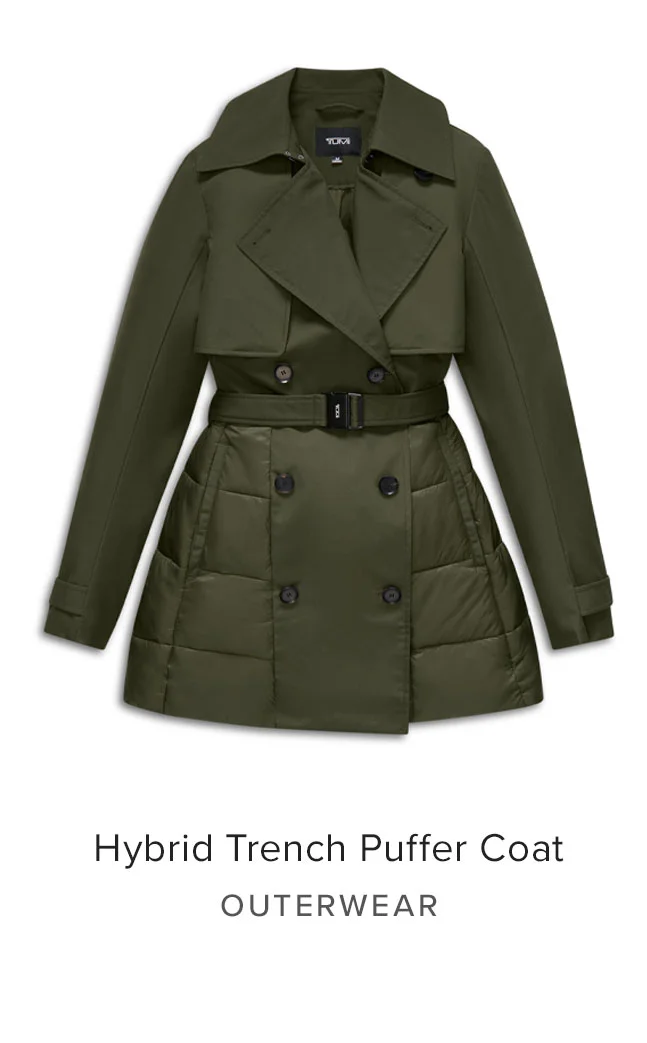 Outerwear: Hybrid Trench Puffer Coat