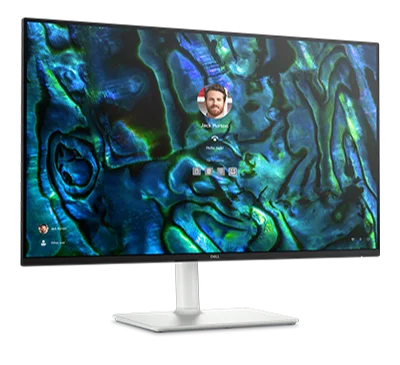 monitor with blue/green screenfill