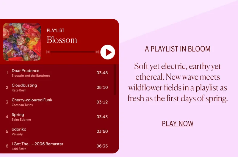Play the Blossom Playlist