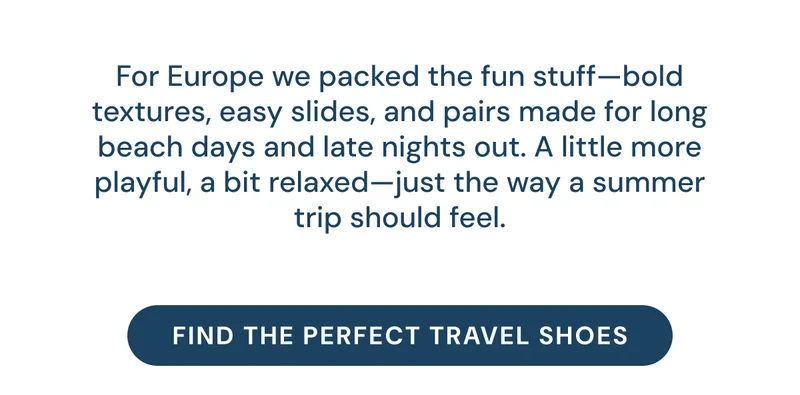 find the perfect travel shoes