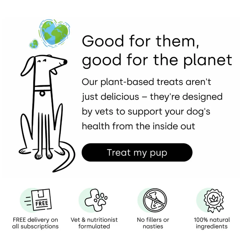 Good for them, good for the planet - Treat my pup