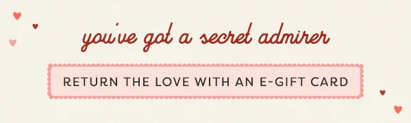 Return The Love With An E-Gift Card