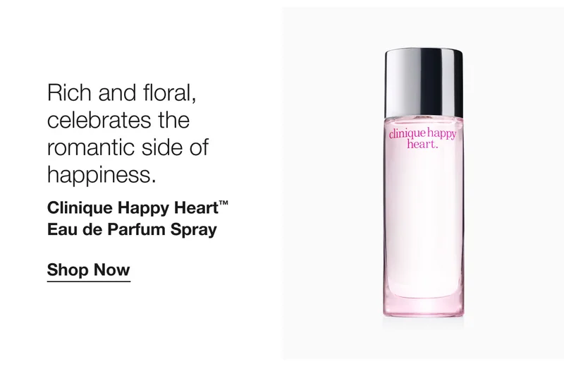 Rich and floral, celebrates the romantic side of happiness. | Clinique Happy Heart™ Eau de Parfum Spray | Shop Now