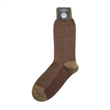Herringbone Stone Merino Wool Socks