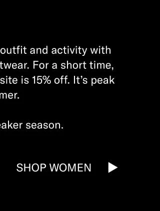 Elevate every summer outfit activity with handcrafted Italian footwear. For a short time, everything on the Koio site is 15% off. It's peak summer. And peak sneaker season. Shop Women