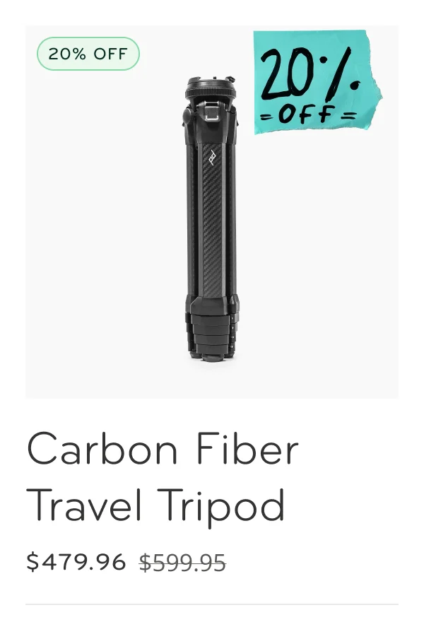 Carbon Fiber Travel Tripod