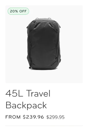 45L Travel Backpack
