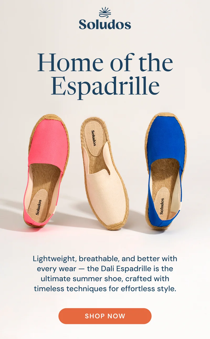 Home of the Espadrille. Lightweight, breathable, and better with every wear — the Dali Espadrille is the ultimate summer shoe, crafted with timeless techniques for effortless style. Shop now