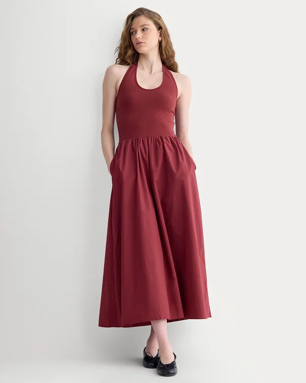 Image | Halter Dress | Pomegranate