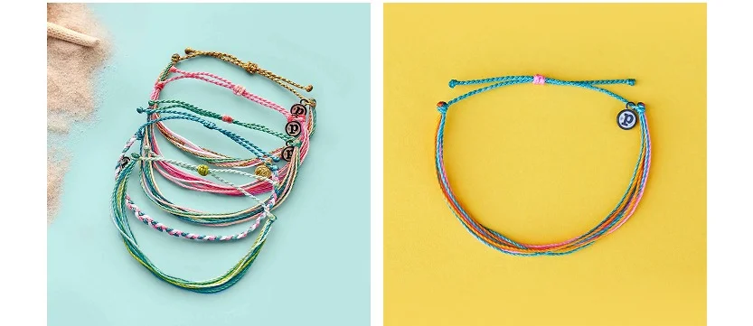 The bracelet that started it all. Our signature string bracelets are made to be stacked your way.