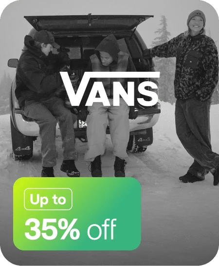 Up to 35% off Vans