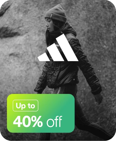 Up to 40% off Adidas