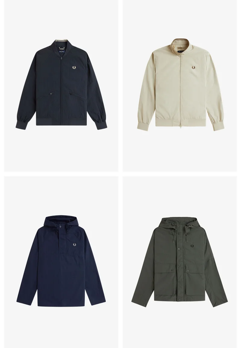 A selection of Fred Perry Coats & Jackets