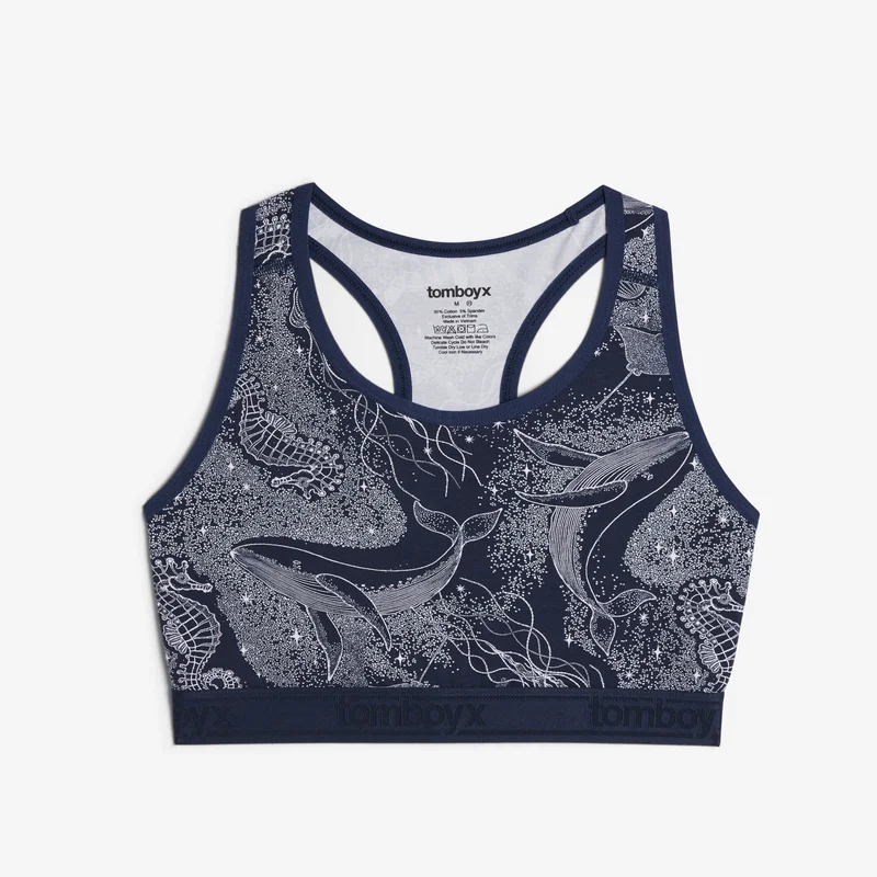 Image of Racerback Soft Bra - Night Swim