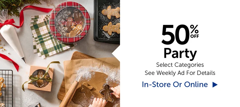 50% Off Party - Select Categories