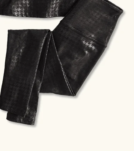 Houndstooth High Waisted Midi Legging