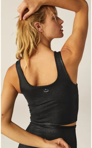 PowerShine Viper Print Cropped Tank